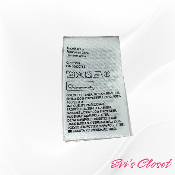 H&M Women's Jacket Sz L Faux FurTeddy Bear Off White Snap Button. - Picture 9 of 10